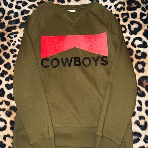 Cowboys Olive Green Sweater